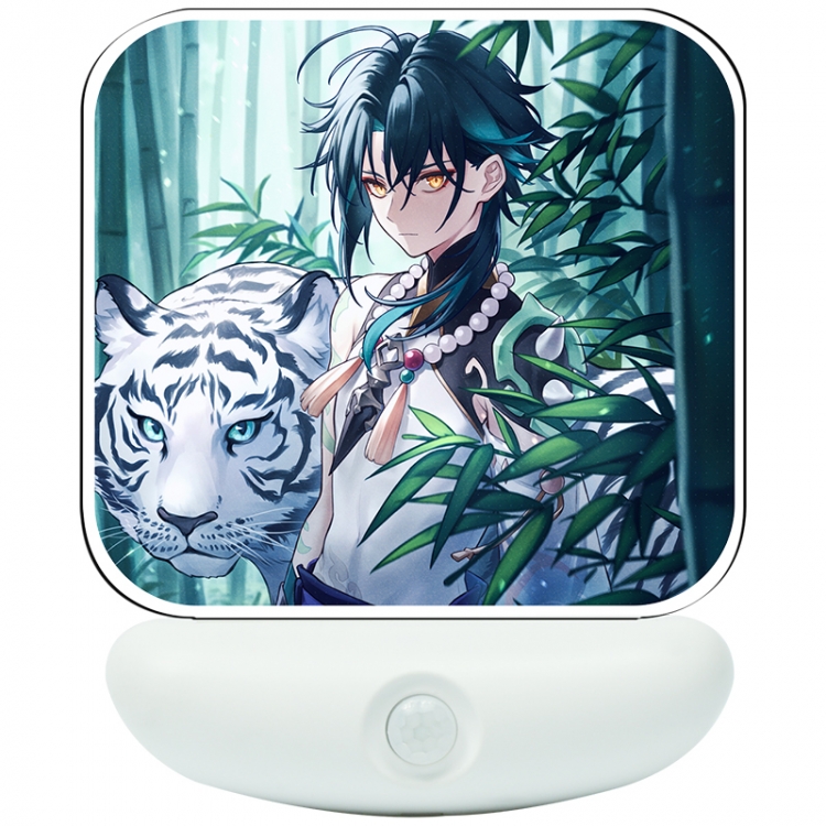 Genshin Impact Cartoon charging induction night light box package 12X8cm
