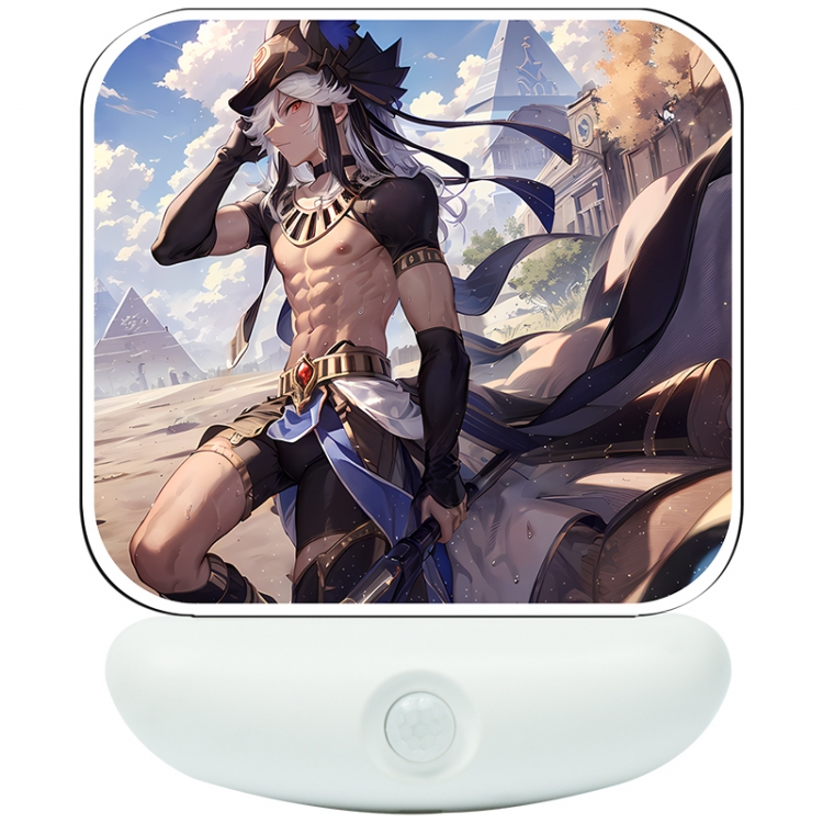 Genshin Impact Cartoon charging induction night light box package 12X8cm