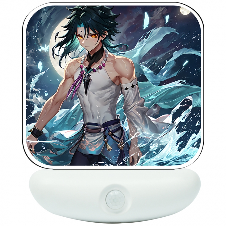 Genshin Impact Cartoon charging induction night light box package 12X8cm