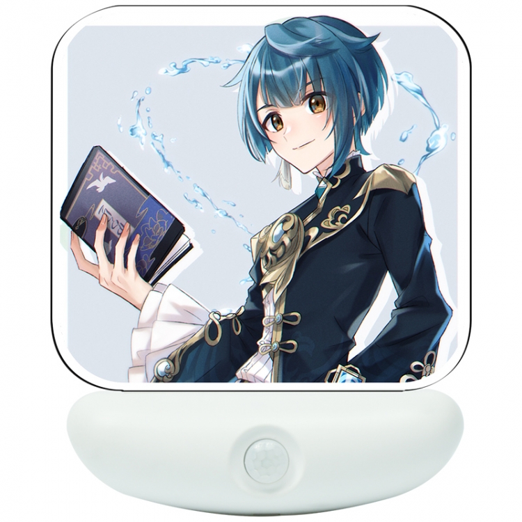 Genshin Impact Cartoon charging induction night light box package 12X8cm