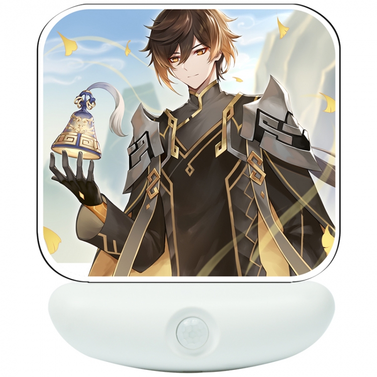 Genshin Impact Cartoon charging induction night light box package 12X8cm