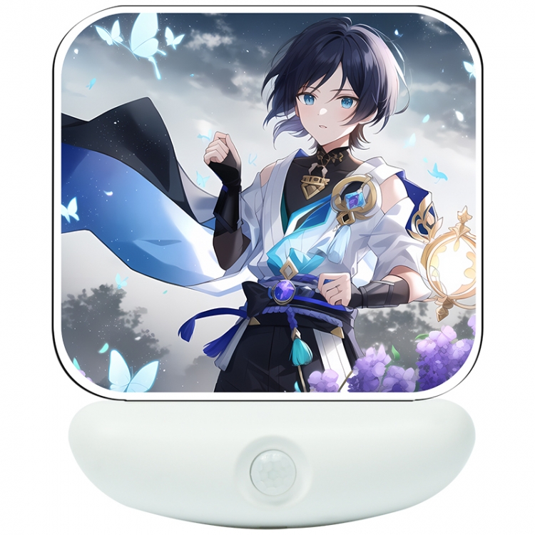 Genshin Impact Cartoon charging induction night light box package 12X8cm