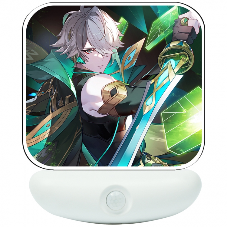 Genshin Impact Cartoon charging induction night light box package 12X8cm