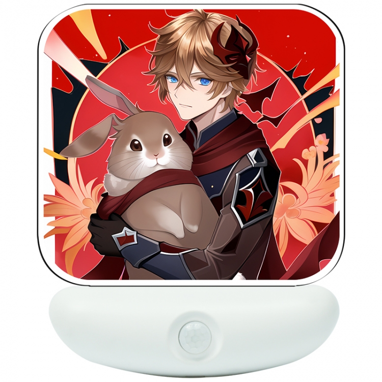 Genshin Impact Cartoon charging induction night light box package 12X8cm