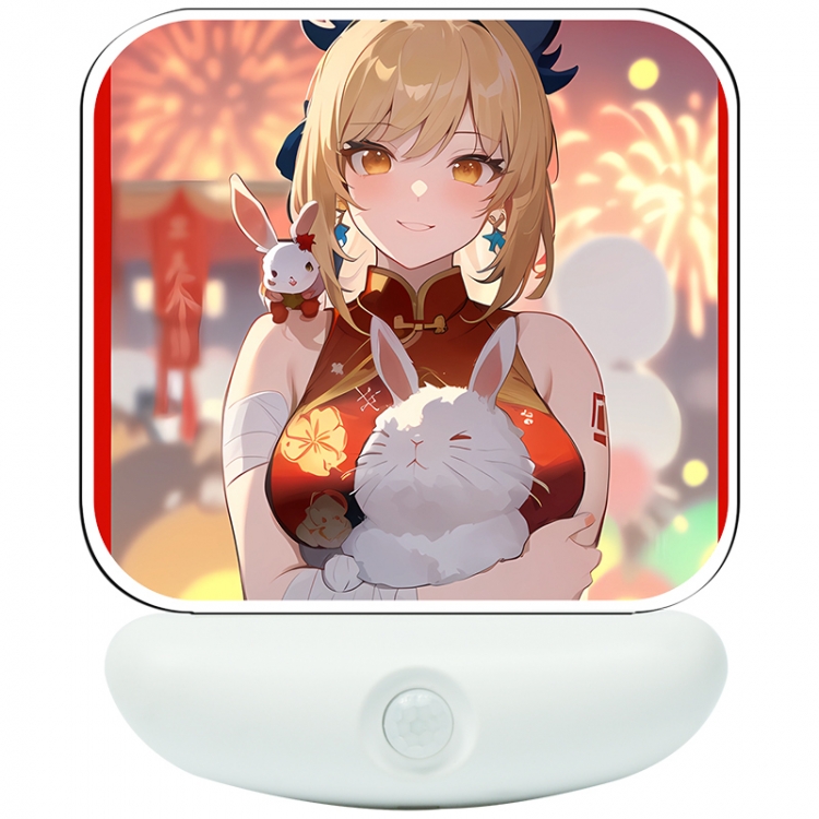 Genshin Impact Cartoon charging induction night light box package 12X8cm