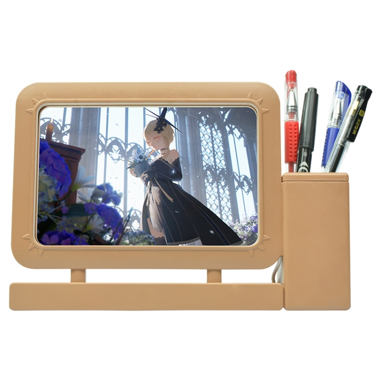 Genshin Impact Anime Acrylic Penholder Night Lamp 3mm Film