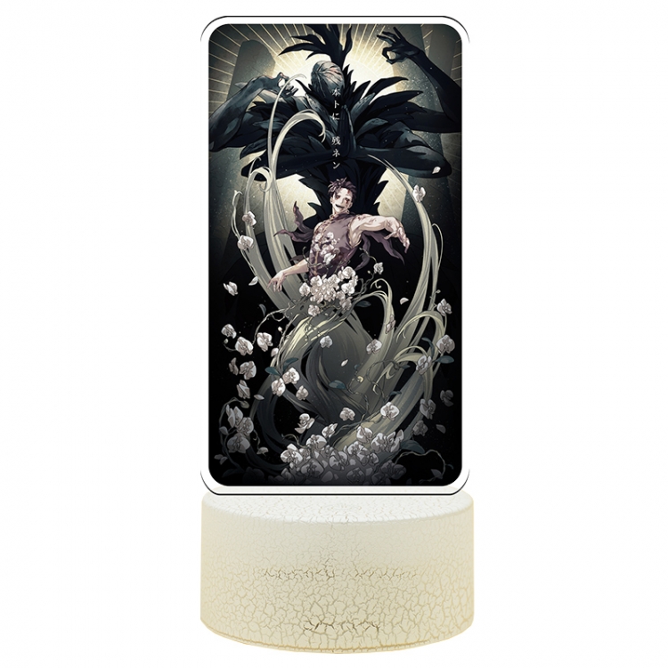 jigokuraku Special Edition Acrylic Night Light 16 Color-changing USB Interface Box Set 19X7X4CM white base