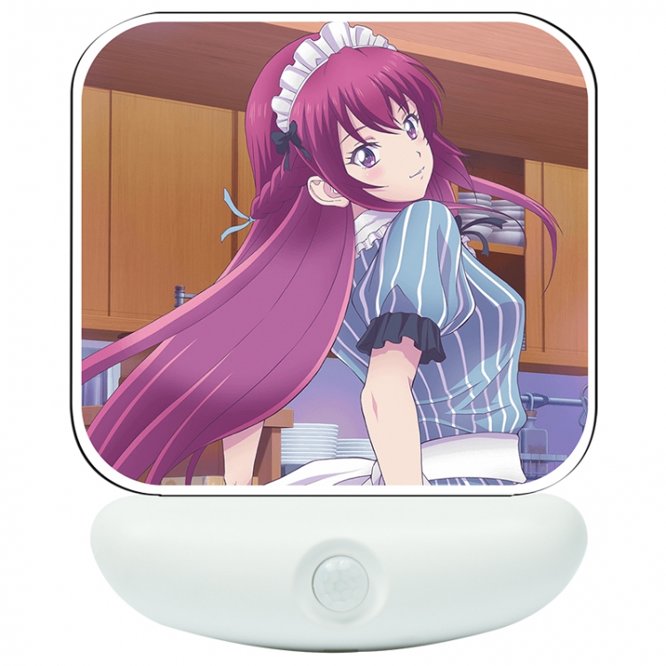Megami no Café Terrace Cartoon charging induction night light box package 12X8cm