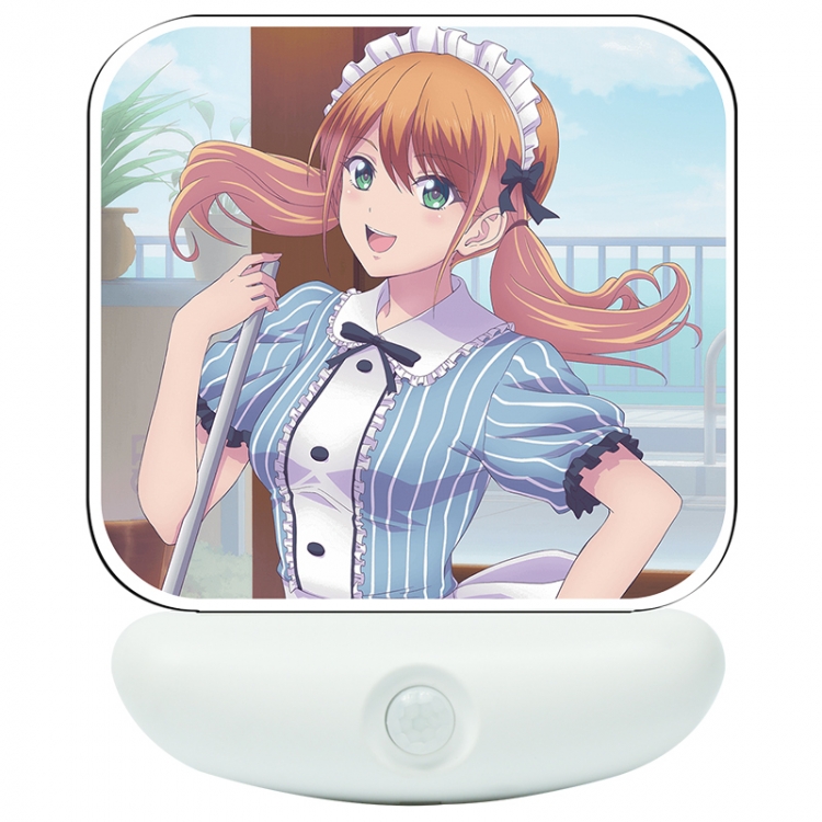 Megami no Café Terrace Cartoon charging induction night light box package 12X8cm