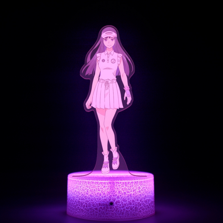 Birdie.Wing Acrylic Night Light 16 Color-changing USB Interface Box Set 19X7X4CM white base