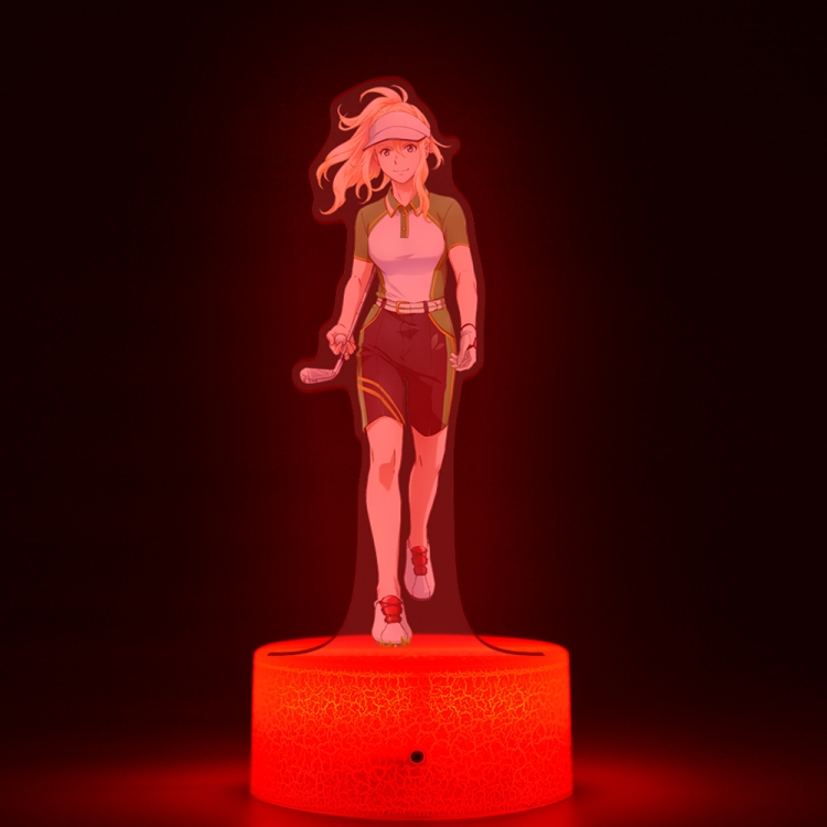 Birdie.Wing Acrylic Night Light 16 Color-changing USB Interface Box Set 19X7X4CM white base