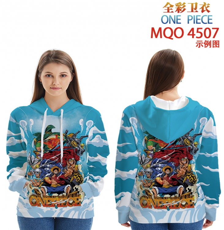 One Piece Long Sleeve Hooded Full Color Patch Pocket Sweatshirt from XXS to 4XL  MQO-4507