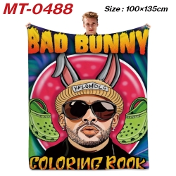 Bad Bunny flannel blanket air ...