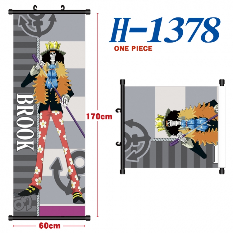 One Piece Black plastic rod cloth hanging canvas painting Wall Scroll 60x170cm