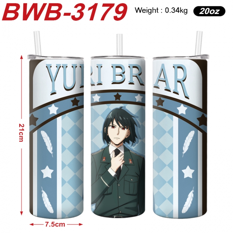 SPY×FAMILY  Anime printing insulation cup straw cup 21X7.5CM BWB-3179A