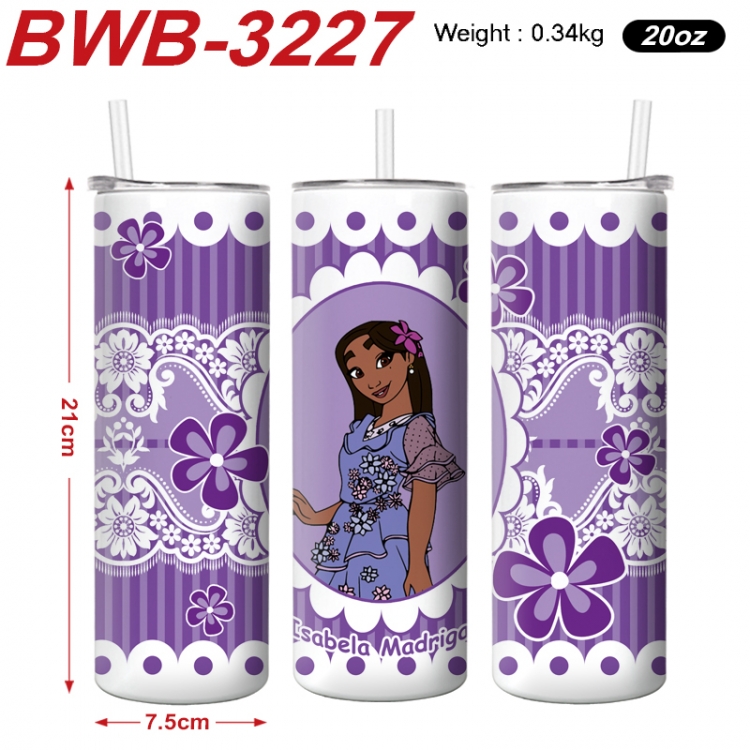 full house of magic Anime printing insulation cup straw cup 21X7.5CM BWB-3227A