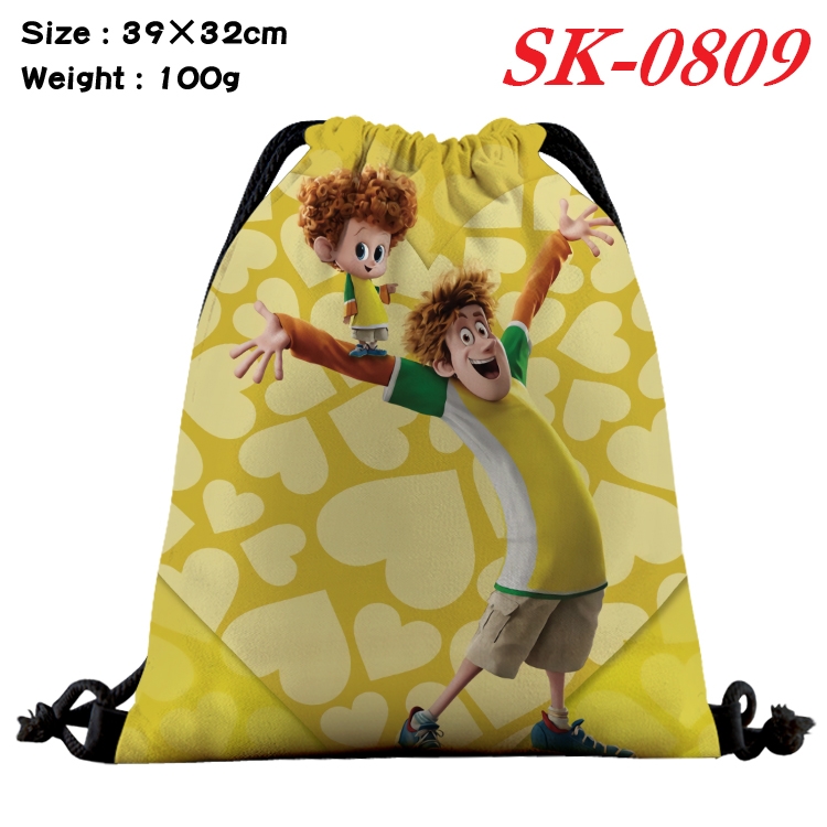 hotel Transylvania cartoon Waterproof Nylon Full Color Drawstring Pocket 39x32cm SK-0809