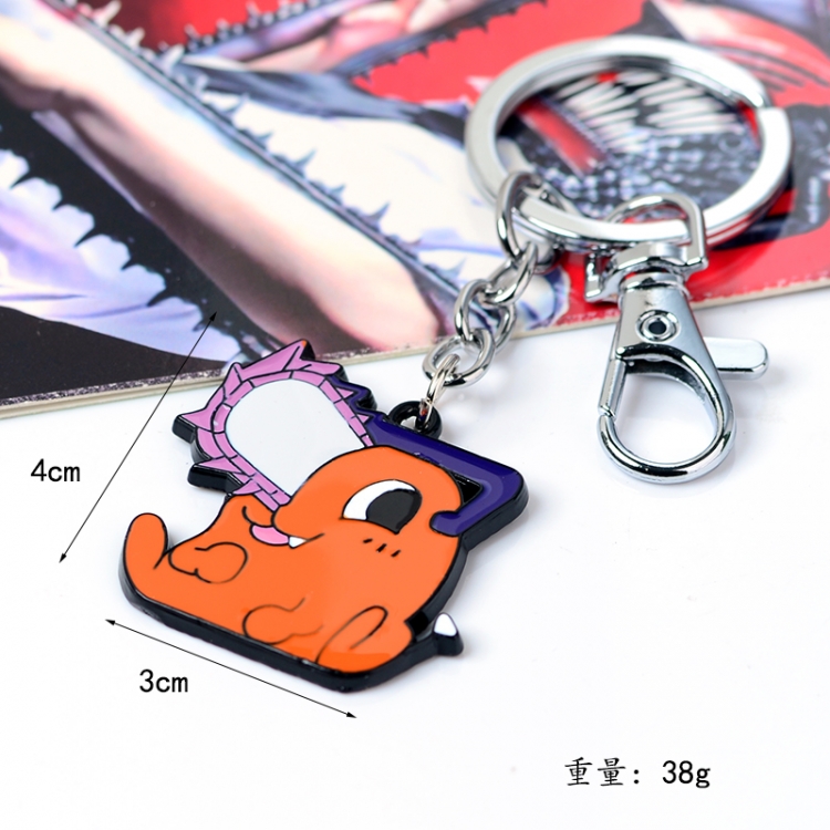 Chainsaw man Animation peripheral metal keychain pendant price for 5 pcs