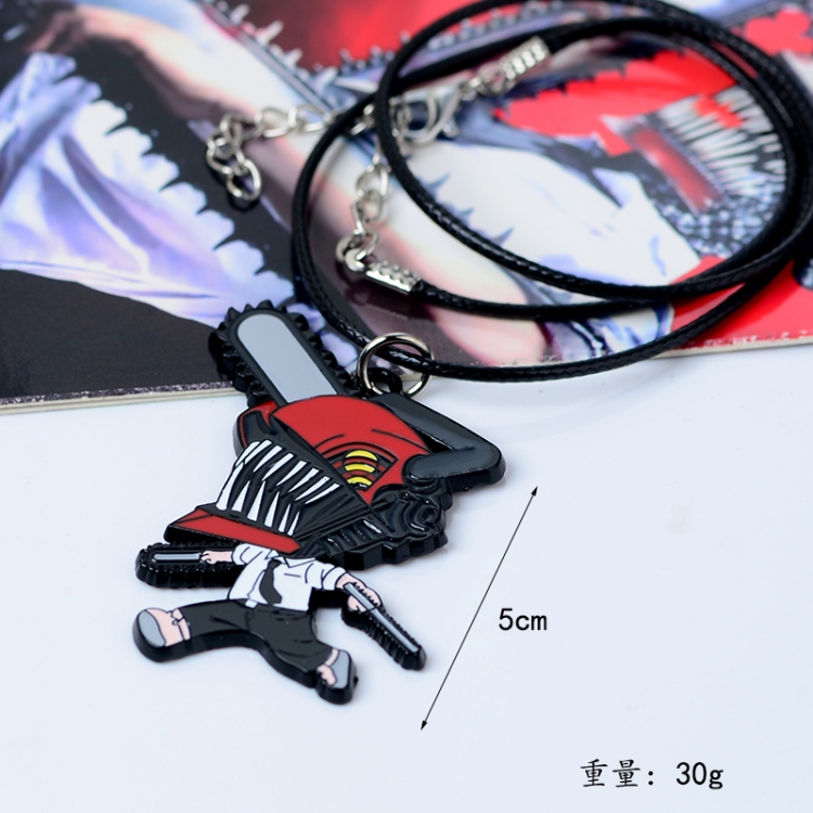 Chainsaw man Animation peripheral leather rope necklace pendant price for 5 pcs