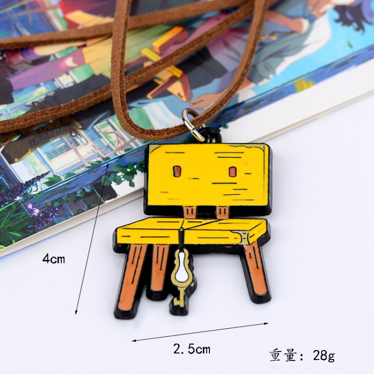 Tour of Bell and Bud Anime Surrounding Leather Rope Necklace Pendant price for 5 pcs