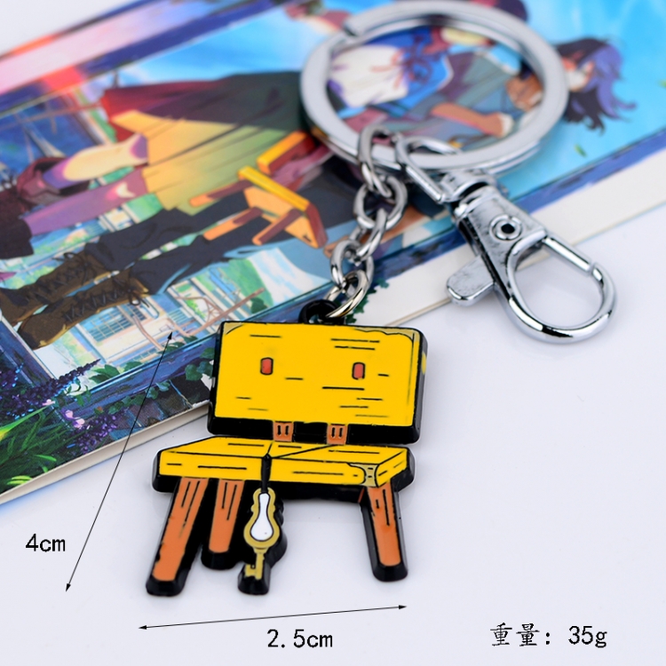 Tour of Bell and Bud Animation peripheral metal keychain pendant price for 5 pcs