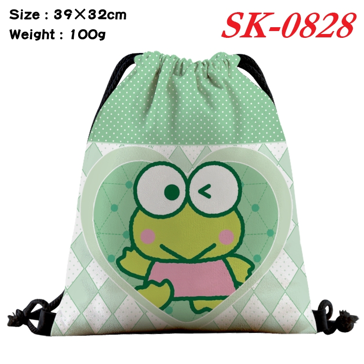 sanrio cartoon Waterproof Nylon Full Color Drawstring Pocket 39x32cm SK-0828