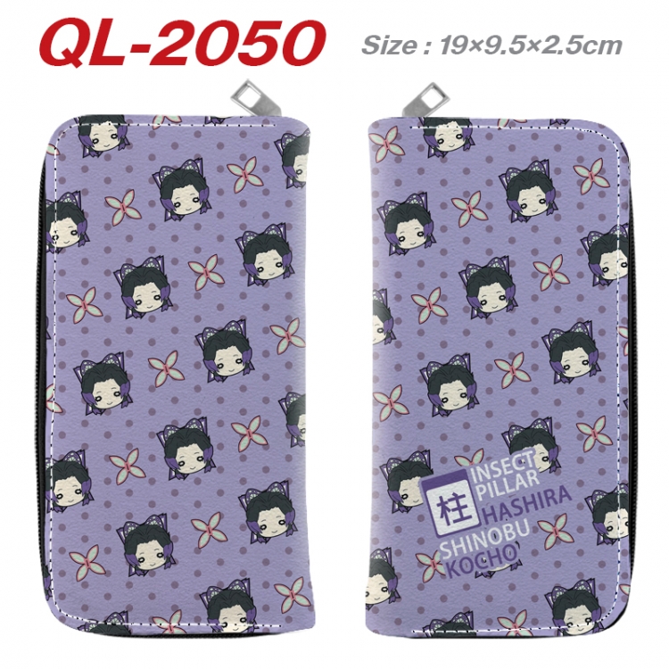 Demon Slayer Kimets Animation perimeter long zipper wallet 19.5x9.5x2.5cm  QL-2050A