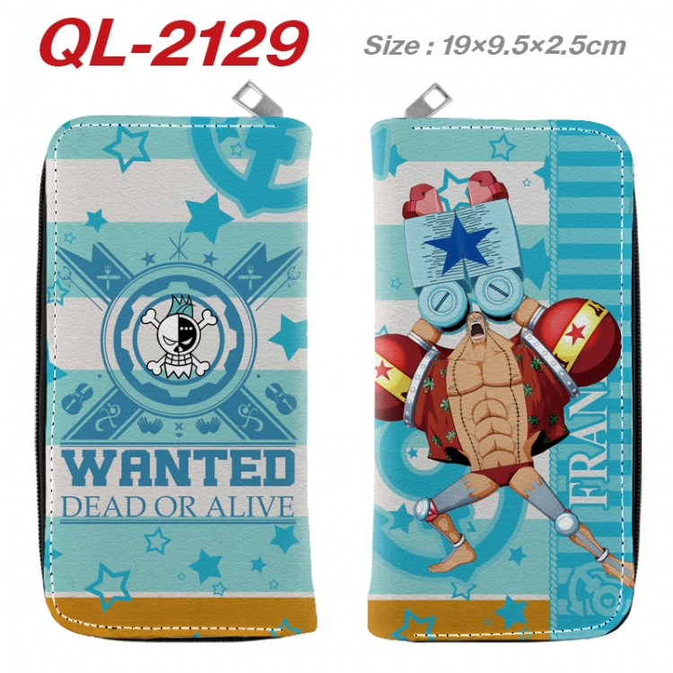 One Piece Animation perimeter long zipper wallet 19.5x9.5x2.5cm QL-2129A