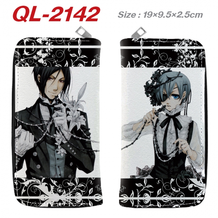 Kuroshitsuji Animation perimeter long zipper wallet 19.5x9.5x2.5cm  QL-2142A