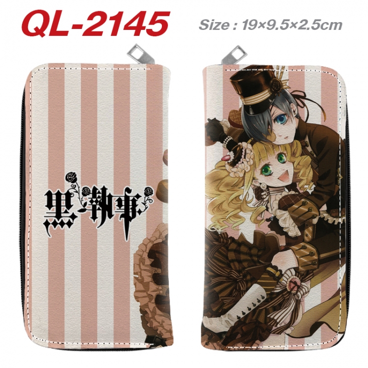 Kuroshitsuji Animation perimeter long zipper wallet 19.5x9.5x2.5cm  QL-2145A