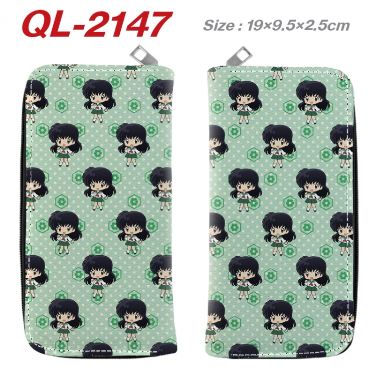 Inuyasha Animation perimeter long zipper wallet 19.5x9.5x2.5cm QL-2147A