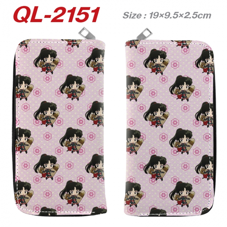 Inuyasha Animation perimeter long zipper wallet 19.5x9.5x2.5cm QL-2151A