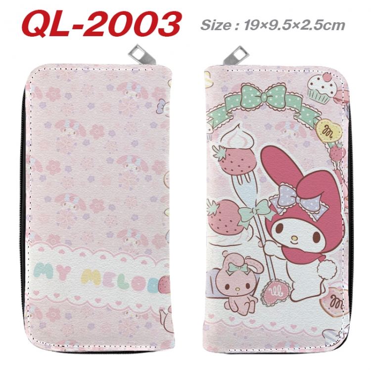 sanrio Animation perimeter long zipper wallet 19.5x9.5x2.5cm QL-2003A