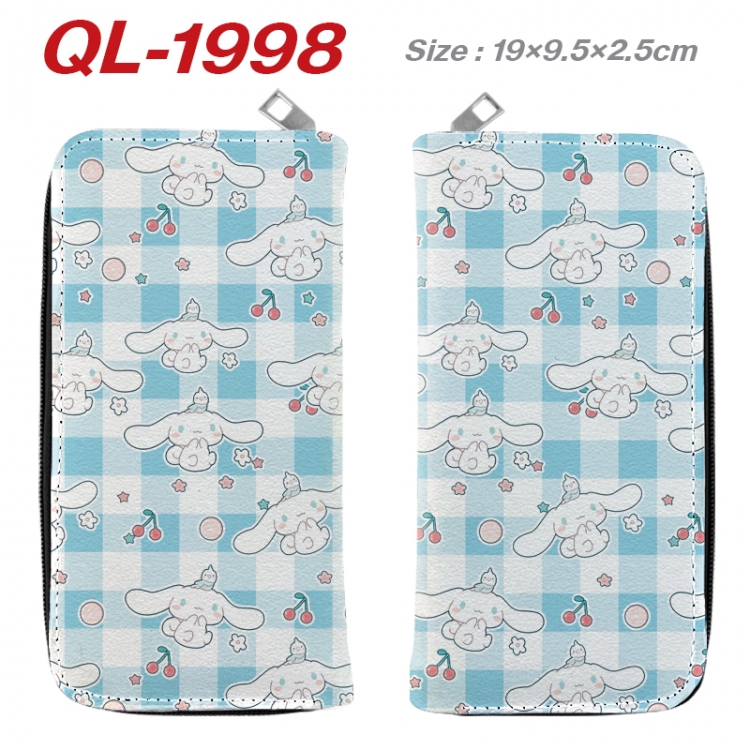 sanrio Animation perimeter long zipper wallet 19.5x9.5x2.5cm QL-1998A