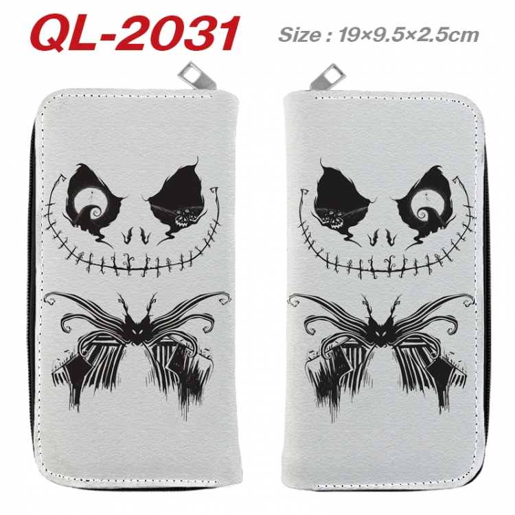 The Nightmare Before Christmas Animation perimeter long zipper wallet 19.5x9.5x2.5cm QL-2031A