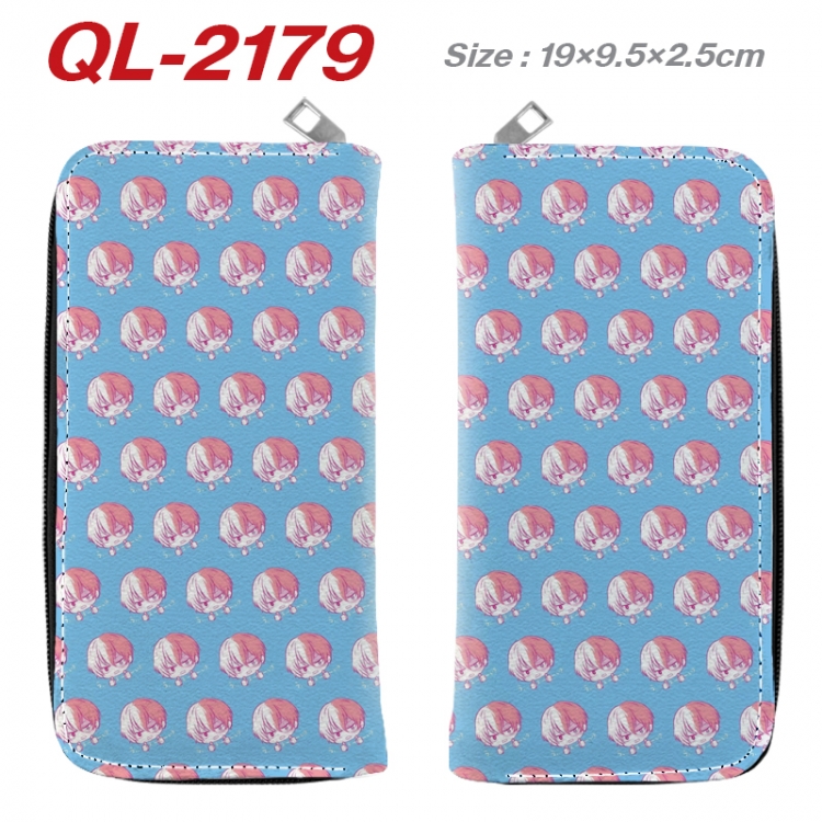 My Hero Academia Animation perimeter long zipper wallet 19.5x9.5x2.5cm QL-2179A