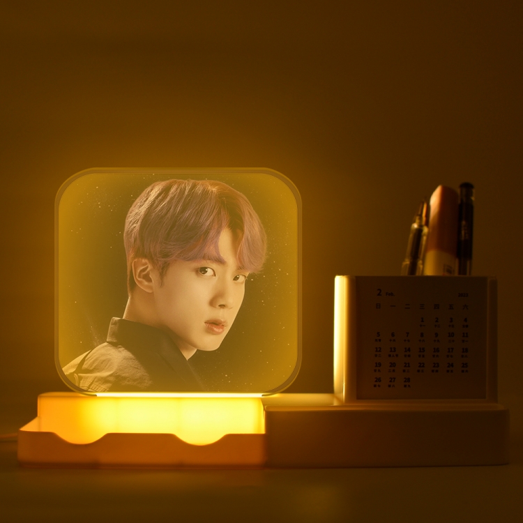 BTS New acrylic pencil holder night light bracket