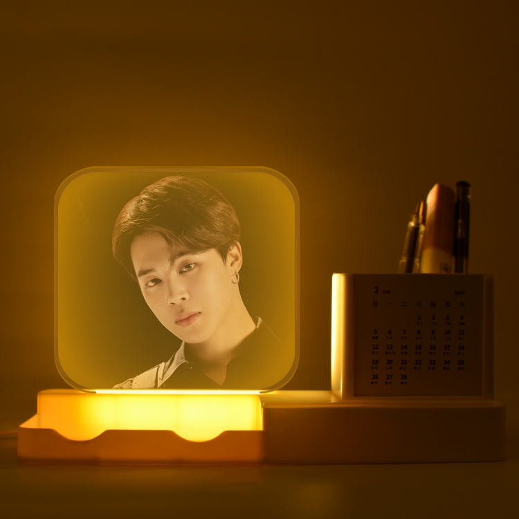 BTS New acrylic pencil holder night light bracket