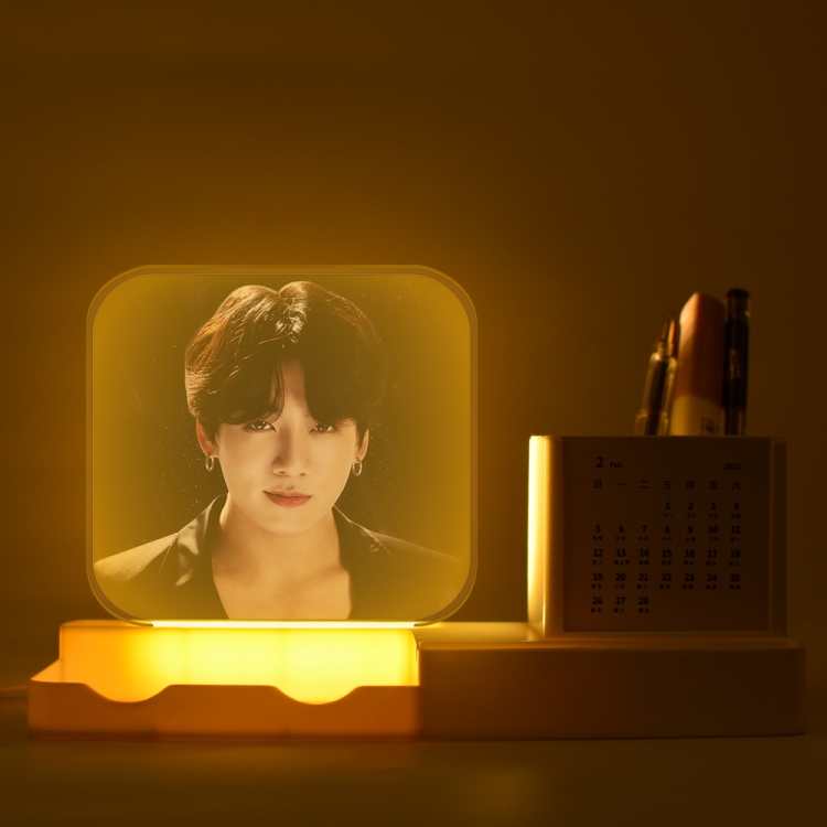 BTS New acrylic pencil holder night light bracket