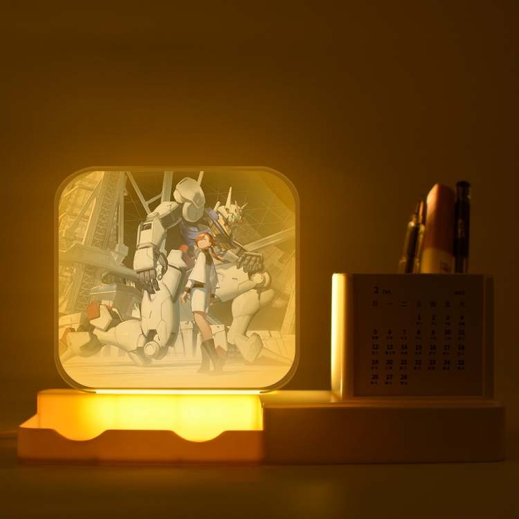 Gundam New acrylic pencil holder night light bracket