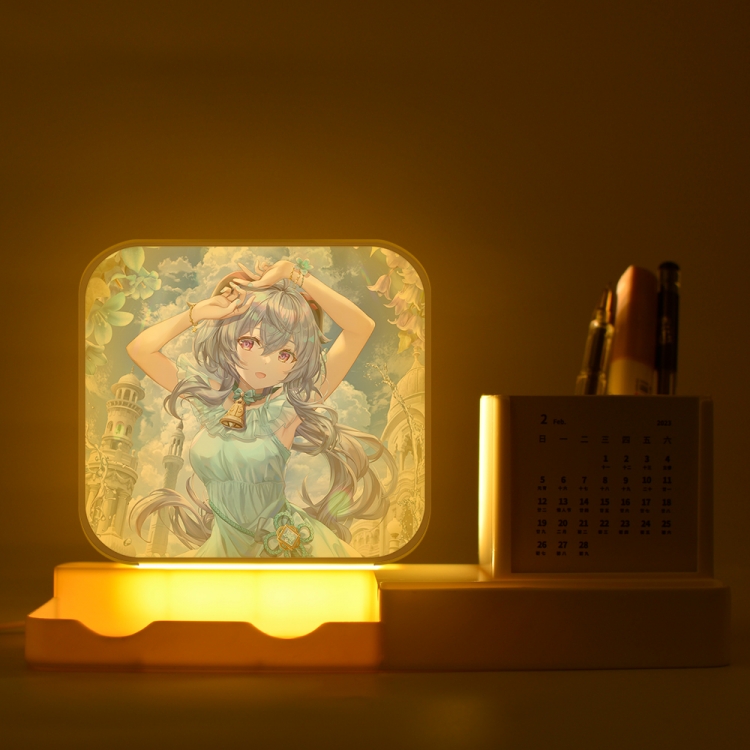 Genshin Impact Gan yu New acrylic pencil holder night light bracket