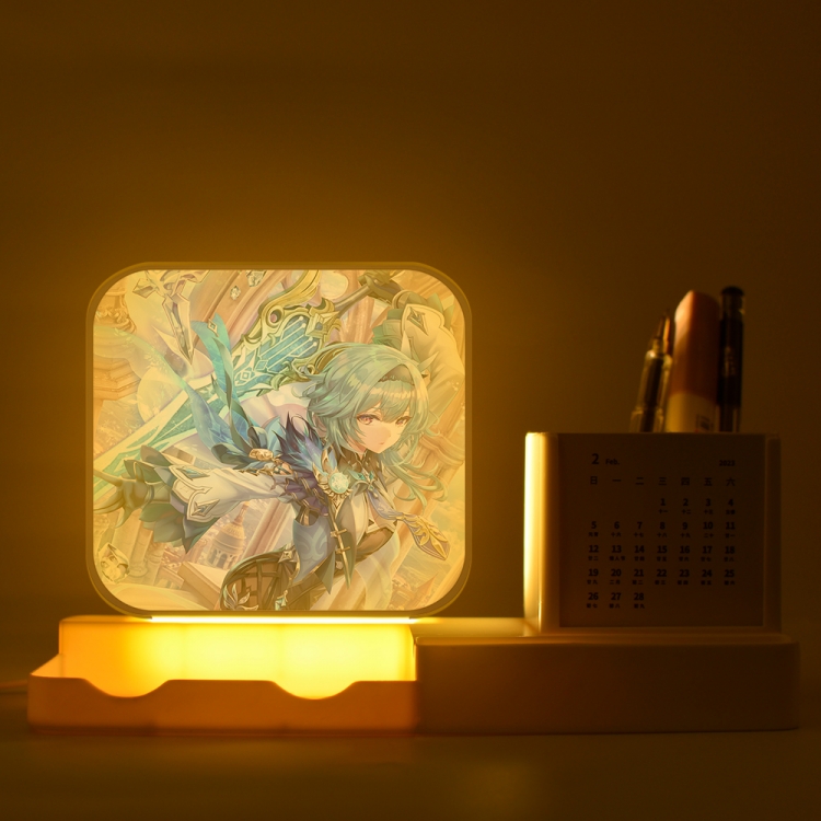 Genshin Impact Eula New acrylic pencil holder night light bracket