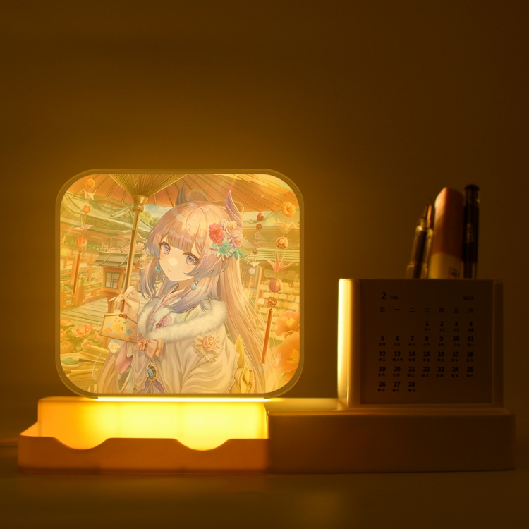 Genshin Impact Sangonomiya Kokomi  New acrylic pencil holder night light bracket