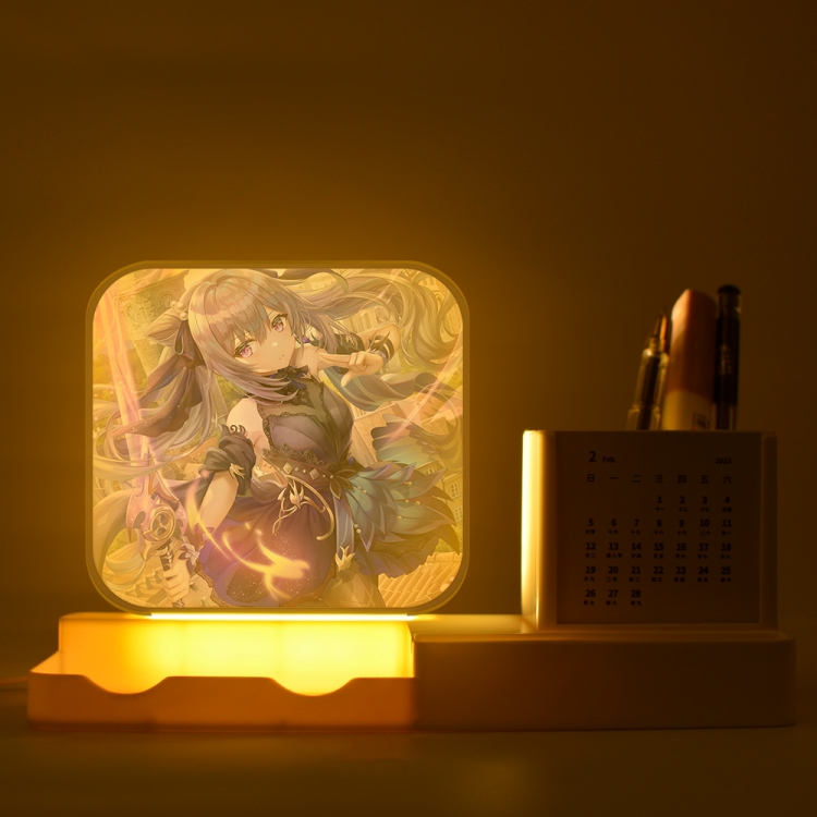 Genshin Impact Keqing  New acrylic pencil holder night light bracket