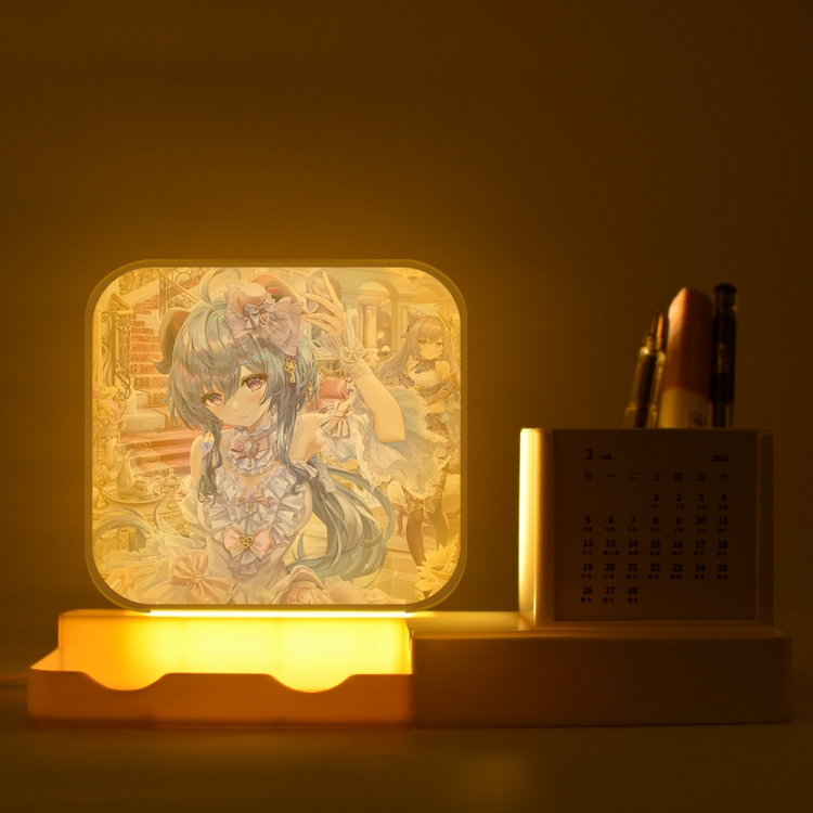 Genshin Impact Gan yu  New acrylic pencil holder night light bracket