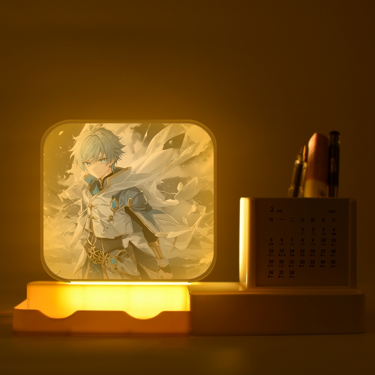 Genshin Impact  New acrylic pencil holder night light bracket