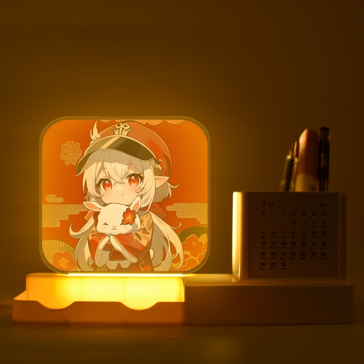 Genshin Impact Klee  New acrylic pencil holder night light bracket