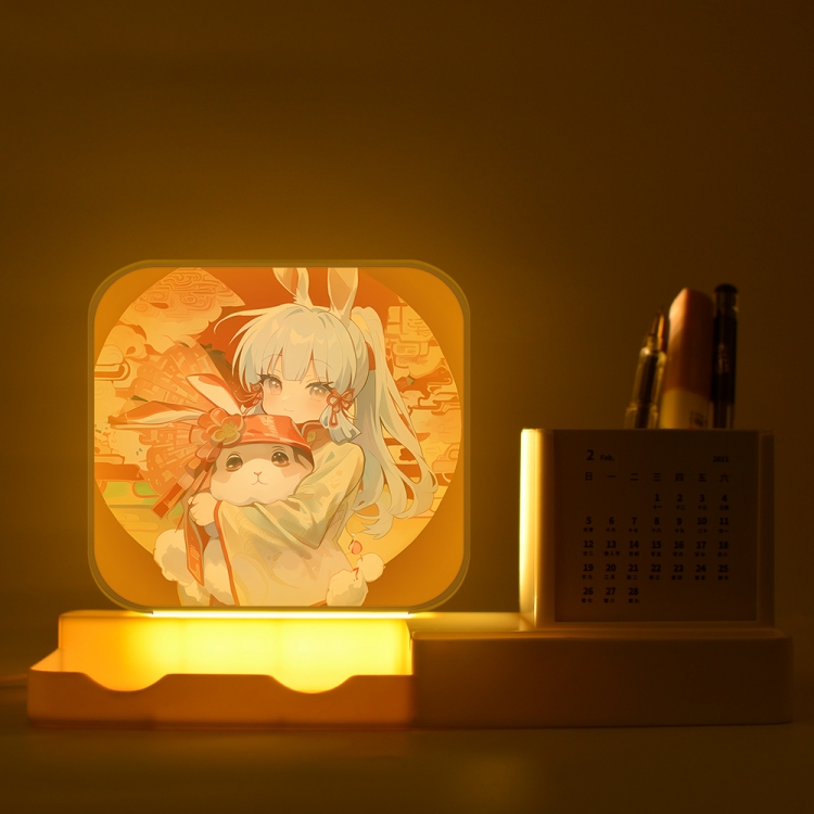 Genshin Impact  New acrylic pencil holder night light bracket