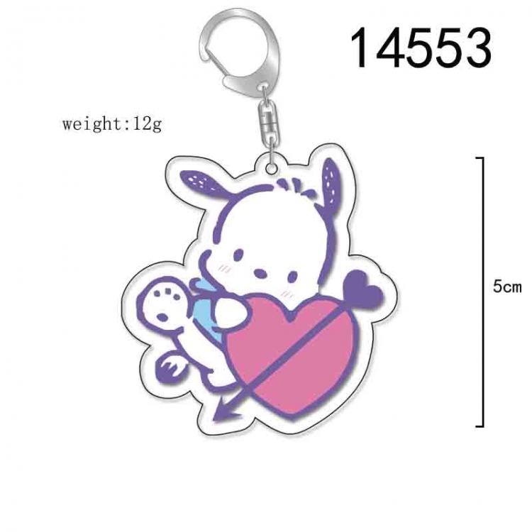 Pochacco  Anime Acrylic Keychain Charm price for 5 pcs 14553