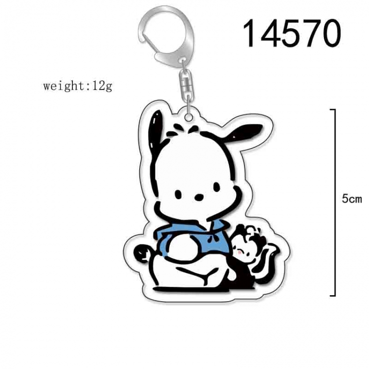 Pochacco  Anime Acrylic Keychain Charm price for 5 pcs 14570